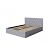 Кровать Fresco с бельевым ящиком Nice Серебряный 140-200
