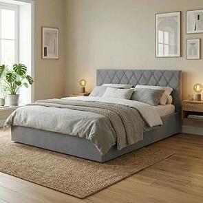 Кровать Fresco с бельевым ящиком Ultra Осенний туман 90-200