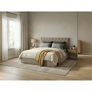 Кровать Fresco с бельевым ящиком велюр ultra песочный 900x2000, изголовье мягкое