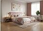 Кровать Fresco с бельевым ящиком велюр ultra розовый мусс 1200x2000, изголовье мягкое