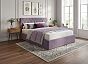 Кровать Fresco с бельевым ящиком велюр ultra сливовый 1200x2000, изголовье мягкое