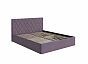 Кровать Fresco с бельевым ящиком велюр ultra сливовый 1400x2000, изголовье мягкое