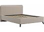 Кровать Миа рогожка браво вайт 1400x2000, изголовье мягкое