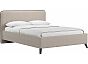 Кровать Миа рогожка браво вайт 1400x2000, изголовье мягкое