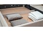 Кровать Миа рогожка браво вайт 1800x2000, изголовье мягкое