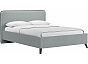 Кровать Миа рогожка браво грей 1400x2000, изголовье мягкое