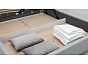Кровать Миа рогожка браво грей 1800x2000, изголовье мягкое