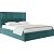 Кровать Madison велюр бирюзовый 1600x2000, изголовье мягкое