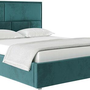 Кровать Madison велюр бирюзовый 1600x2000, изголовье мягкое