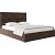 Кровать Madison велюр шоколад 1600x2000, изголовье мягкое