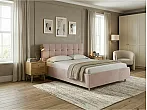 Кровать Nety без основания велюр teddy 014 шоколадный бисквит без П/М 1200x2000, без ортопедического основания, изголовье мягкое