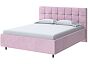 Кровать Nety без основания велюр teddy 027 розовый фламинго 1200x2000, изголовье мягкое