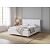 Кровать Nety без основания велюр teddy 300 снежный 900x2000, изголовье мягкое
