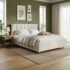 Кровать Nety без основания Teddy 302 Жемчужный 80-200