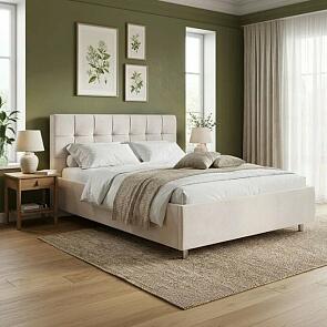 Кровать Nety без основания Teddy 302 Жемчужный 90-200