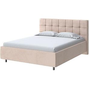 Кровать Nety без основания велюр teddy 304 тауп 800x2000, изголовье мягкое