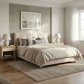 Кровать Nety без основания Teddy 304 Тауп 90-200