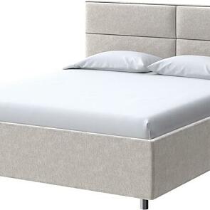 Кровать Pado велюр gratta 1 шампань 1400x2000, изголовье мягкое