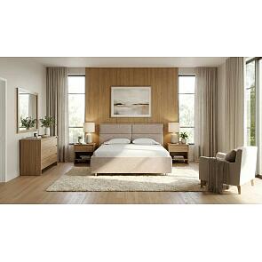 Кровать Pado велюр gratta 2 латте без подъёмного механизма 2000x2000, без ортопедического основания, изголовье мягкое