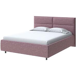 Кровать Pado велюр gratta 6 ягодный мусс 1200x2000, изголовье мягкое