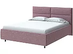 Кровать Pado велюр gratta 6 ягодный мусс без П/М 160x200, без ортопедического основания, изголовье мягкое