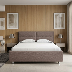 Кровать Pado велюр gratta 8 брауни 800x2000, изголовье мягкое