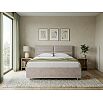 Кровать Pado велюр лофти бежевый 1200x2000, изголовье мягкое