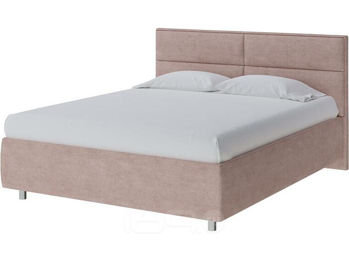 Кровать Pado велюр лофти мокко 1400x2000, изголовье мягкое