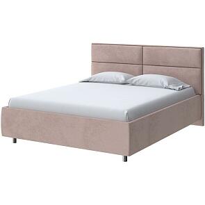 Кровать Pado велюр teddy 014 шоколадный бисквит 1200x2000, изголовье мягкое