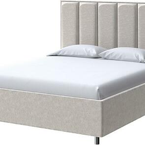 Кровать Routa велюр gratta 1 шампань 1800x2000, изголовье мягкое