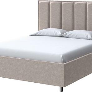 Кровать Routa велюр gratta 2 латте 900x2000, изголовье мягкое