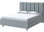 Кровать Routa велюр gratta 3 утренний туман 1400x2000, изголовье мягкое