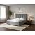 Кровать Routa велюр gratta 4 серый космос 1200x2000, изголовье мягкое