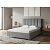 Кровать Routa велюр gratta 4 серый космос 1800x2000, изголовье мягкое