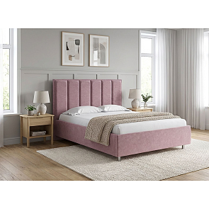 Кровать Routa велюр gratta 6 ягодный мусс 1200x2000, изголовье мягкое