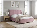 Кровать Routa велюр gratta 6 ягодный мусс без П/М 120x200, без ортопедического основания, изголовье мягкое
