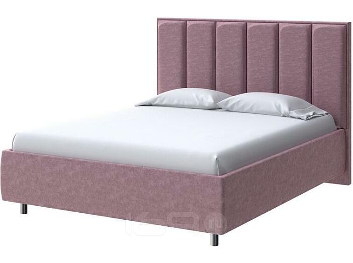 Кровать Routa велюр gratta 6 ягодный мусс 1200x2000, изголовье мягкое