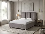 Кровать Routa велюр gratta 7 жареный миндаль без П/М 140x200, без ортопедического основания, изголовье мягкое