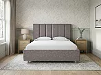 Кровать Routa велюр gratta 7 жареный миндаль без П/М 160x200, без ортопедического основания, изголовье мягкое