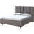 Кровать Routa велюр gratta 7 жареный миндаль 1800x2000, изголовье мягкое