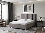 Кровать Routa велюр gratta 7 жареный миндаль без П/М 180x200, без ортопедического основания, изголовье мягкое