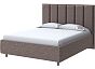 Кровать Routa велюр gratta 8 брауни 1600x2000, изголовье мягкое