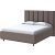 Кровать Routa велюр gratta 8 брауни 1800x2000, изголовье мягкое