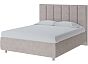 Кровать Routa велюр лофти бежевый 1600x2000, изголовье мягкое