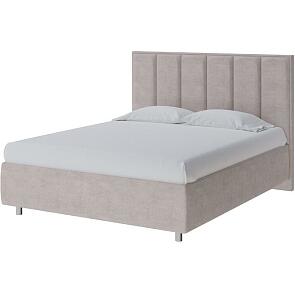 Кровать Routa велюр лофти бежевый 1800x2000, изголовье мягкое