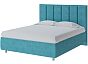 Кровать Routa велюр лофти лазурь 1400x2000, изголовье мягкое