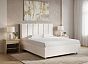 Кровать Routa велюр лофти лён 1200x2000, изголовье мягкое