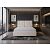 Кровать Routa велюр лофти лён 1400x2000, изголовье мягкое