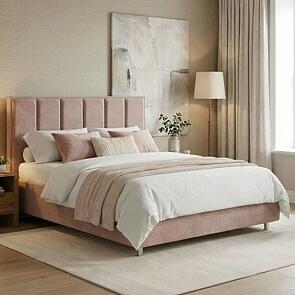 Кровать Routa велюр лофти мокко без подъёмного механизма 1200x2000, без ортопедического основания, изголовье мягкое