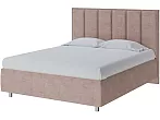 Кровать Routa велюр лофти мокко без П/М 180x200, без ортопедического основания, изголовье мягкое